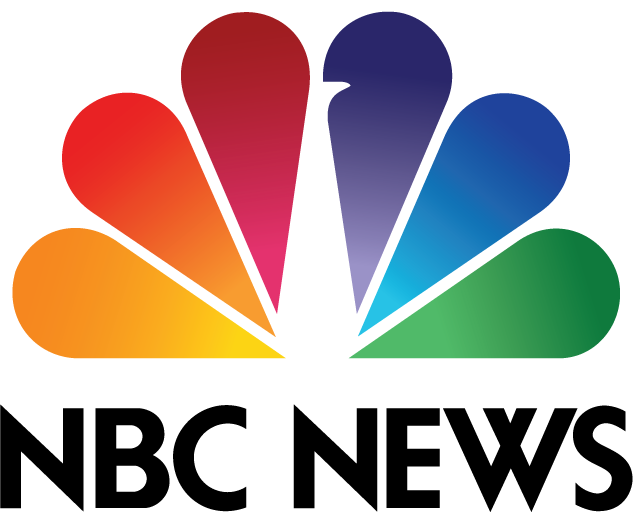 NBC News logo with a colorful peacock design above the words "NBC NEWS" in bold black letters.